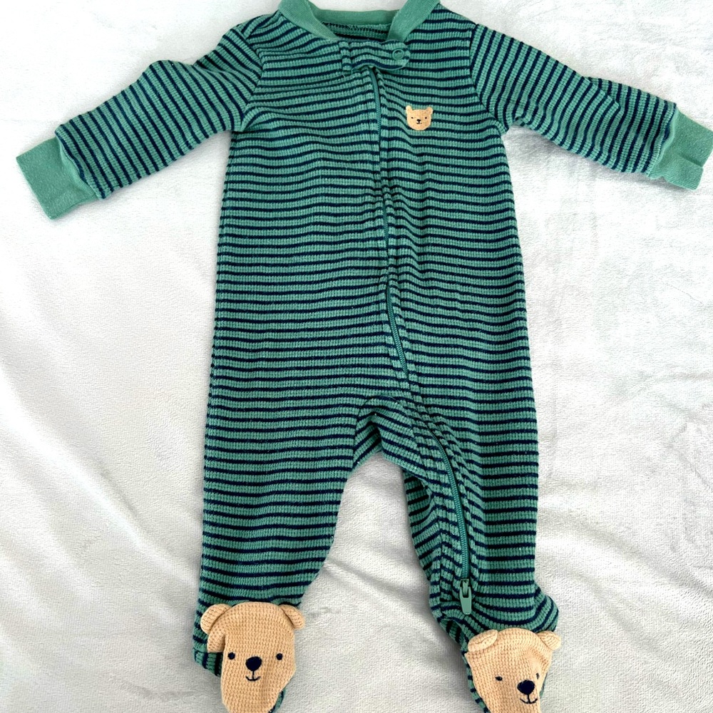 Baby Boys Bear Footed Pajama